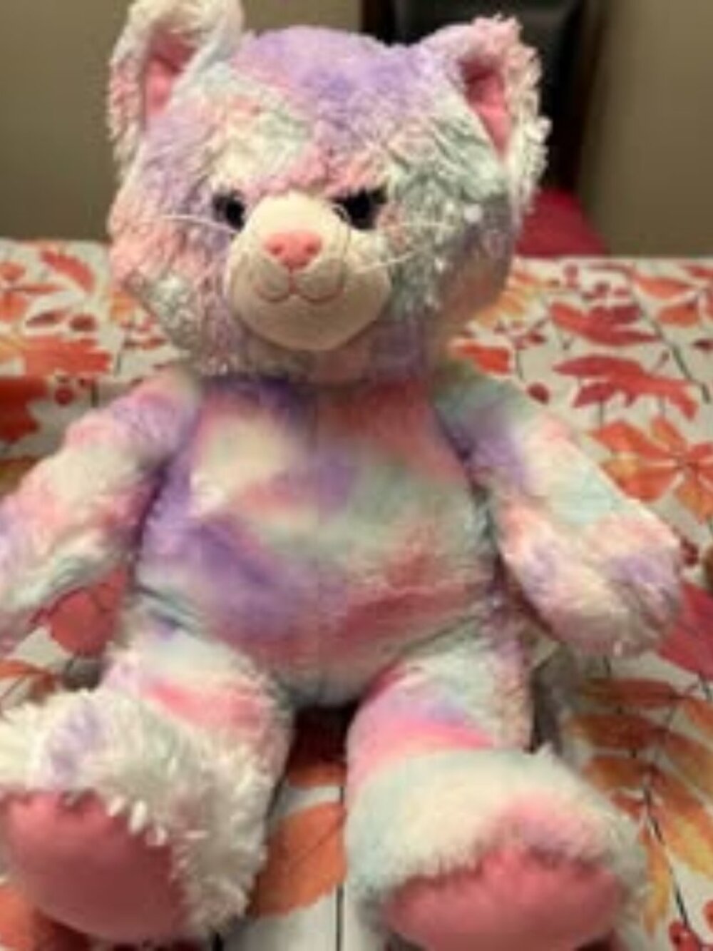 Build-A-Bear Tie-Dye Cat Plush